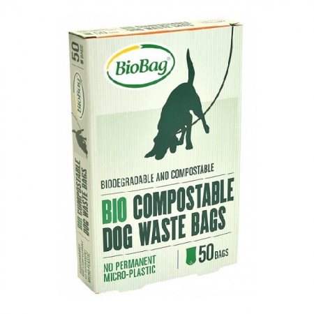 BIOBAG Worki BIOBAG DOG 100% biodegradowalne i kompostowalne, 20x32cm, 50 sztuk w kartoniku